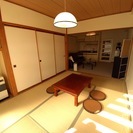 琴似駅徒歩5分/無料wifi/最大6名/洋室と和室からなるお部屋 
