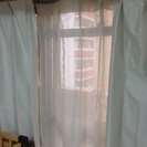 遮光カーテン&レース 白の画像