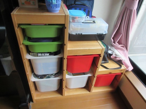 IKEAのおもちゃ収納。