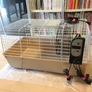 ハリネズミ 飼育 ケージセット 中古美品 ケージ ホイール 暖房器具 テグー シマリスの画像