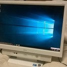 終了　SSD128GB  メモリ４GB　Windows１０インストール済み　FMV　一体型PC　ワイド19型　プロダクトキー付