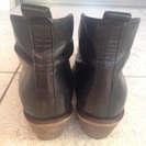 【超美品】ショートブーツ 本革 黒23.0の画像