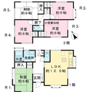 広々5LDK五香貸家！　大家族・社員寮・ルームシェア歓迎！　5部屋全て６帖以上、駐車場２台有、全部屋エアコン・鍵付き！　備品付きのAプラン、備品なしのBプランがあります。 − 千葉県