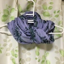藤色の花柄のストール期間限定の画像