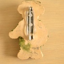 可愛いテディベアのブローチの画像
