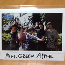 Mrs.Greenappleのサイン入りポラ