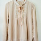 400円　シフォン素材ブラウス　M