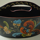 オイル絵具で描くローズマリング（ノルウェー伝統の絵）の画像