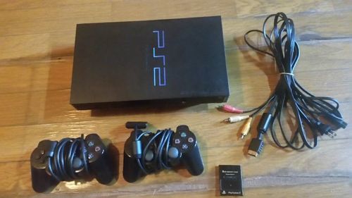 PS2 プレステ2 一式 FF-Xドラクエパワプロ等ソフト6点付き+メモリーカード付き