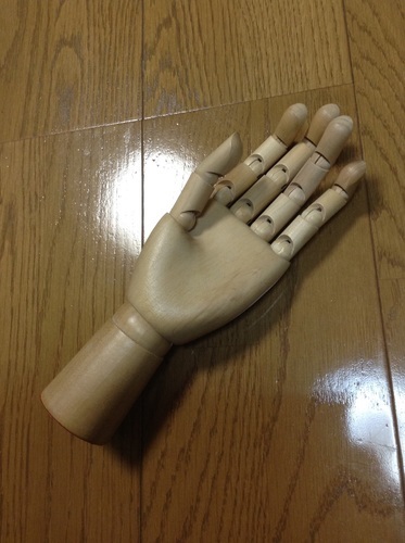 右手デッサン用モデル