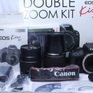 ★★★完売★★★　　贅沢に入門♪新品 Canon キャノン EOS Kiss X7 純正ダブルレンズ