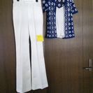 バラ売り可、１点 50円④白いボトムス⑤青いモチーフニット⑥水色...