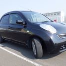 ★4万km台の日産マーチ・黒★　車検残28年8月30日　ナビ＆地...