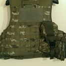 TOP　陸自迷彩2型装備シリーズ　 戦闘防弾チョッキ0型　弾納(5.56mm弾倉2本収納可能)×4ケの画像
