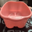 バケツ型の足湯 100円 アロマオイルを入れて使えますの画像