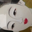 【 絵画 油彩 】青木 増之  『 舞妓 』 青木増之 模写 絵画 舞妓 油絵 - リサイクル＆買取専門のリサイクルマート