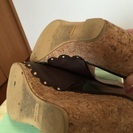 ウィルセレクション ブラウンのコルク底サンダルの画像