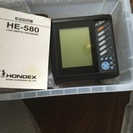 ホンデックス HE-580　魚群探知機　★超美品★　水温センサーもつけます！！！