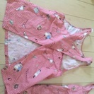 120 手作りエプロン お揃い 2枚セットの画像