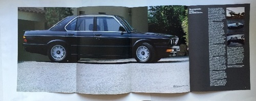 1985年イギリス版★BMWカタログ 5シリーズ 518i 520i 525i 528i