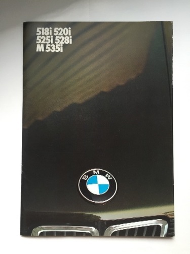 1985年イギリス版★BMWカタログ 5シリーズ 518i 520i 525i 528i