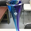 【最終処分】高級ガラス花瓶 ① 手作品 全国送料無料の画像