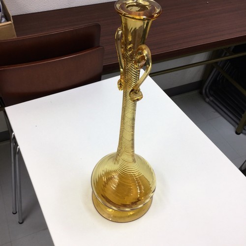 【最終処分】 高級ガラス花瓶 ② 手作品 全国送料無料