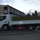 平成27年式　三菱ふそう　キャンター3.0ＤＴ　ワイドロング　２ｔ平ボディ　保証付き　（8999）の画像