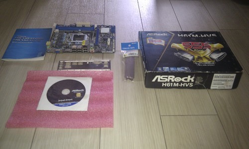 マザーボード　H61M-HVS ＋　付属品