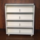 引出し式本棚    単行本、DVD、BR収納に！の画像