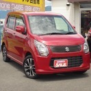 H.26年 スズキ ワゴンR 20周年記念車 フェニックスレッドP レーダーブレーキサポート アイドルSTP ナビTV キセノンの画像