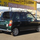 H.15年 ダイハツ ミラジーノ ミニライトスペシャル グリーン  ミニライト１４インチアルミ 純正黒レザ-調シ-ト CD キ-レス メッキドアミラ- の画像