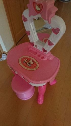 女の子  ドレッサー 化粧台 メイク台