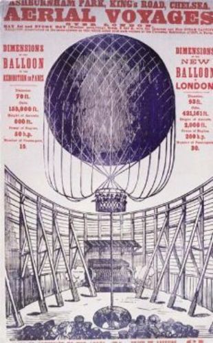 ☆アンティーク☆ヴィンテージポスター balloonl 蚤の市レトロ