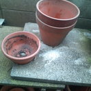 素焼き植木鉢の画像