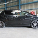 トヨタ ヴィッツ ＲＳ　モデリスタエアロ・マフラー　ＴＲＤ１７ｉｎｃｈアルミ　ローダウン!!の画像