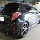 トヨタ ヴィッツ ＲＳ　モデリスタエアロ・マフラー　ＴＲＤ１７ｉｎｃｈアルミ　ローダウン!!の画像