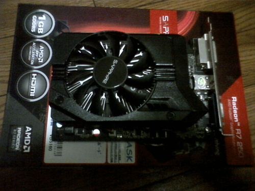 ビデオカード Sapphire R7 250 128bit GDDR5 1GB 【極美品】
