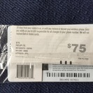 verizon リチャージカード$75 (REUP-75)＋$30 (REUP-30)の画像