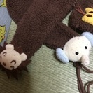 動物のマフラー&手袋セットの画像