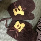 動物のマフラー&手袋セットの画像