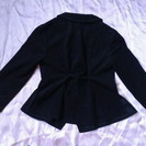 フォーマルスーツ　七五三　音楽会などに　120cm　ジャケット　キュロット　ハーフパンツ　黒　女の子用の画像