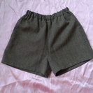 フォーマルスーツ　七五三　音楽会などに　120cm　ジャケット　キュロット　ハーフパンツ　黒　女の子用の画像