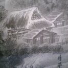 堀江 晴翠先生作 《水墨山水・馬》の画像