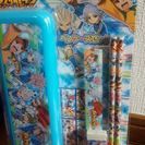 新品　未使用！　イナズマイレブン　目覚まし時計＆文具セットの画像