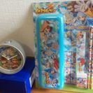 新品　未使用！　イナズマイレブン　目覚まし時計＆文具セットの画像