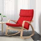 IKEA  POÄNGアームチェア+フットスツール　定価35,980-の画像