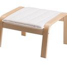 IKEA  POÄNGアームチェア+フットスツール　定価35,980-の画像