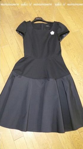 【新品同様】COTTO 今季大人気完売ドレスワンピース38 69,000円 卒業卒園入学入園結婚披露発表パーティーお呼ばれ