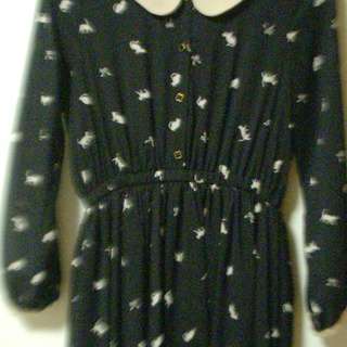 猫柄　ワンピース　OLIVE des OLIVE　オリーブデオリ...